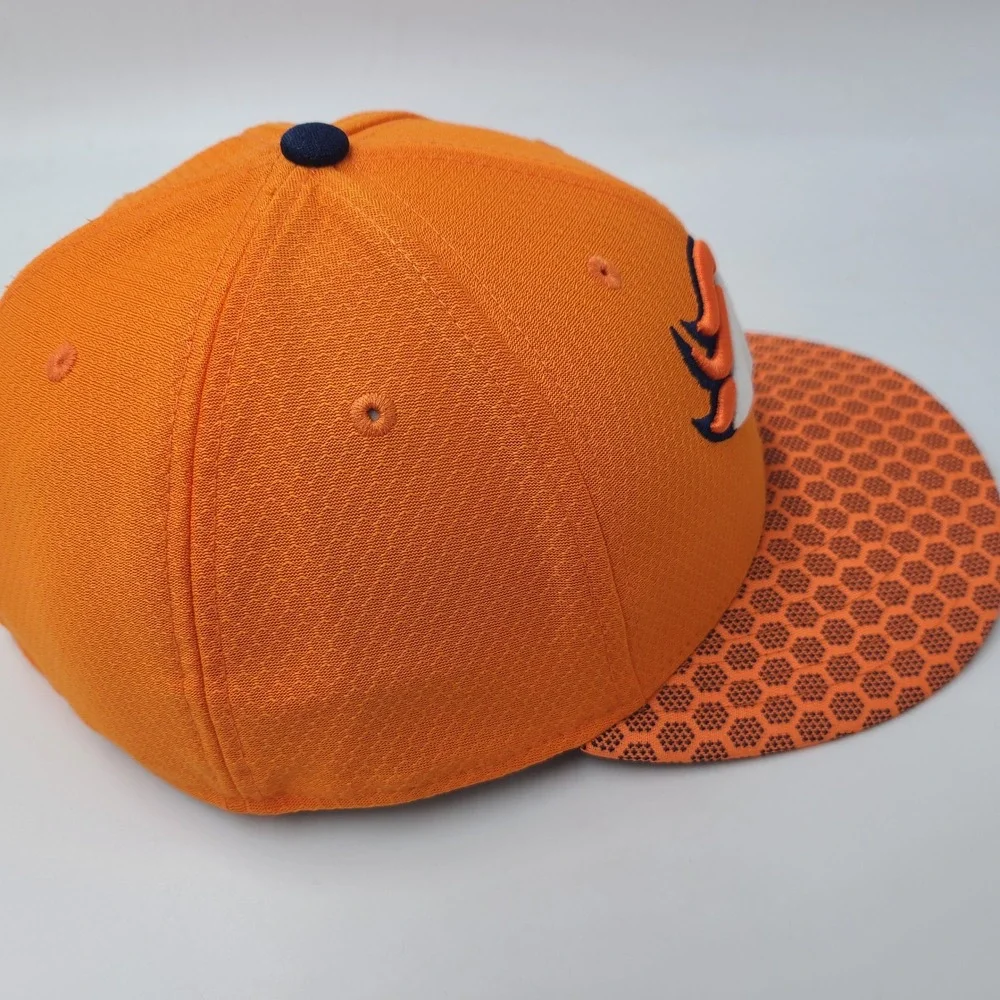 Denver Broncos Hat Fitted 8 New Era 59Fifty Orange Blue NFL Football Logo‎ Men